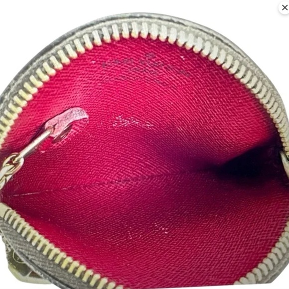 Louis Vuitton Monogram Porte Monnaie Round Coin Case Brown - Picture 7 of 9